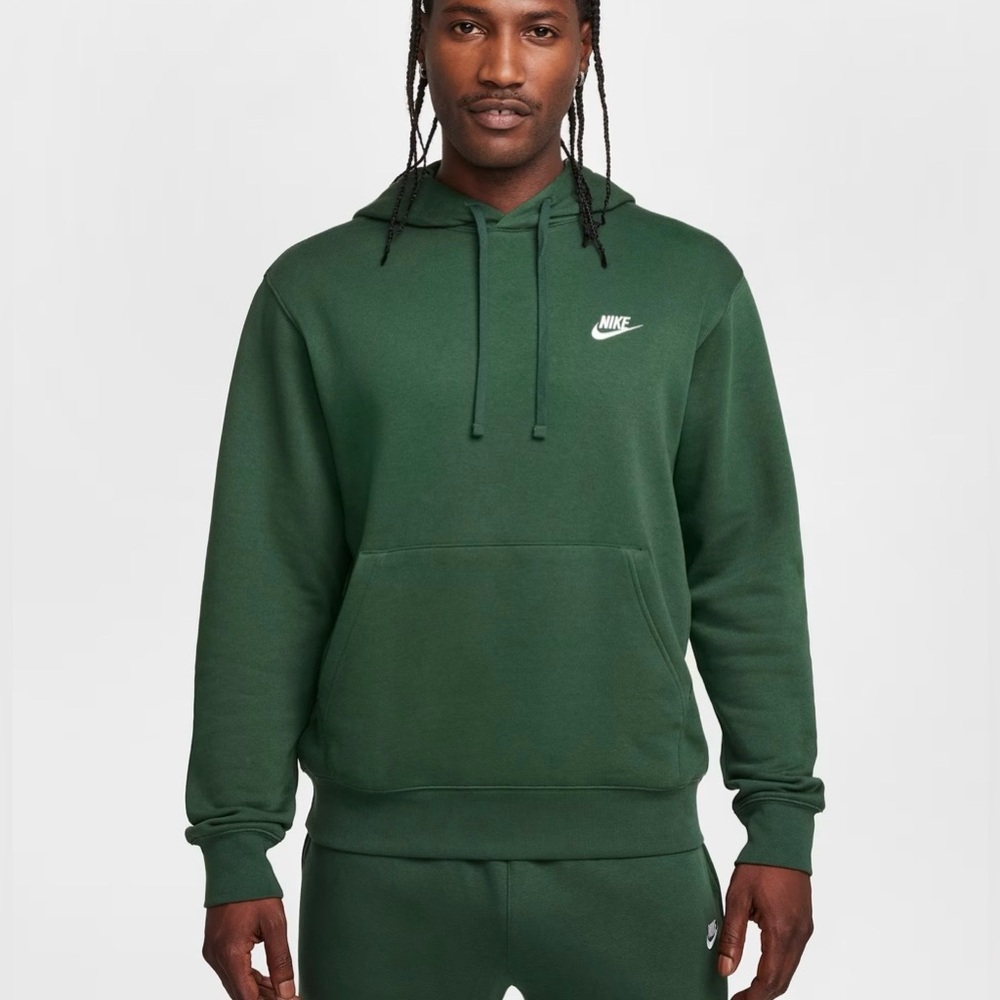 Nike Nike Sportswear Club Fleece Pullover Hoodie - Fir Green